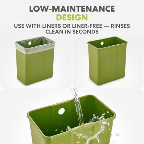 Simpli-Magic 5L Stainless Steel Kitchen Compost Bin with Lid