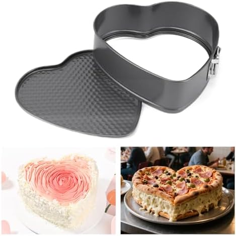 3pcs Heart Shaped Springform Cake Pans, Non Stick Cheesecake Pans Set