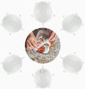 altCookingHub Silicone Stretch Lids, 6-Pack, 4.5 Inch