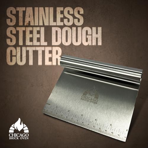 Stainless Steel Bench Scraper for Kitchen – Dough Cutter & Pastry