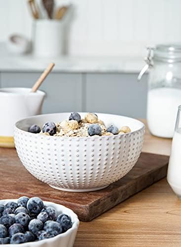 LE TAUCI Ceramic Dishes Set for 4, 12 Piece Plates and Bowls Sets
