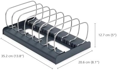 Joseph Joseph DrawerStore Cookware Organizer, Baking Tray Rack, Space Saving Storage for Pans, Lids, Cutting Boards