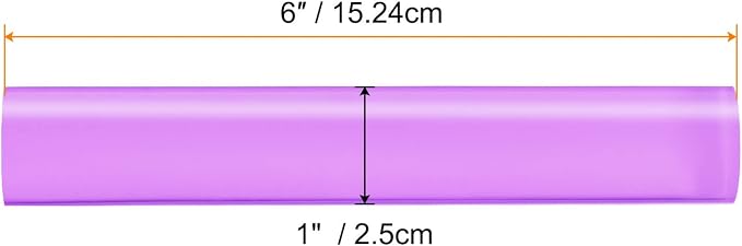 HARFINGTON Acrylic Clay Roller 6 Inch x 1 Inch Solid Non-Stick Plastic Round - Image 2