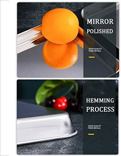 2-Pack Stainless Steel Trays, Medium