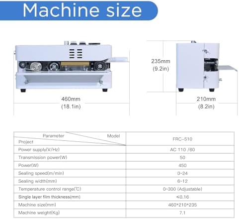 Commercial Automatic Continuous Band Heat Sealer