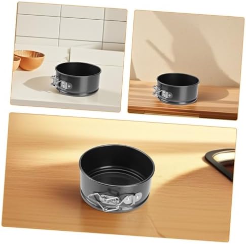 4 Piece round Springform Cake Pans Nonstick Carbon Steel