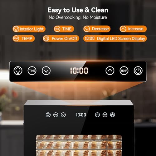 PSIIDAN 8-Tray Stainless Steel Food Dehydrator
