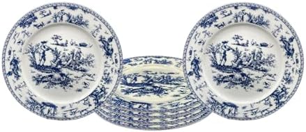 W&S CLASSICS Classic French Luxury Round Dinner Plates | 10.5 Inches