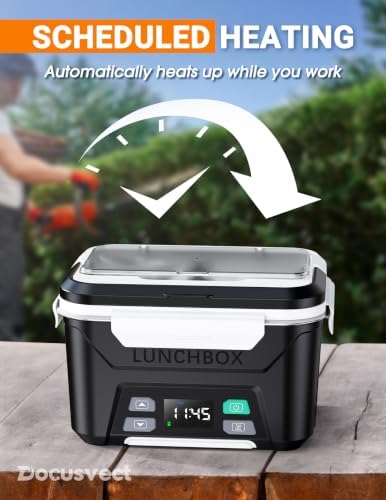 Docusvect Cordless Electric Lunch Box, 1.3L