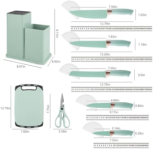 19-Piece Cooking Utensils Set, Green