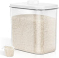 Large Rice Storage Container 20 - 25 Lbs, Airtight Dry Food Flour
