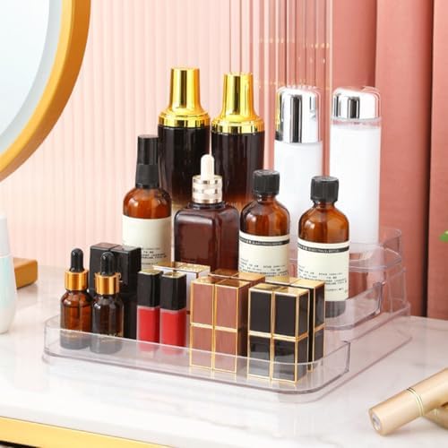3-tier PET Spice Bottle Organizer Rack for Kitchen Cabinet Storage