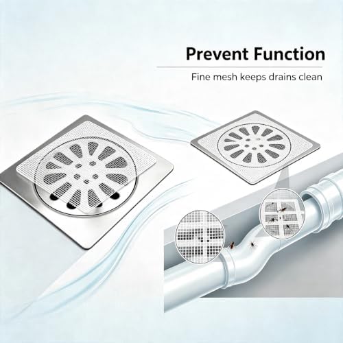 10PACKS Disposable Drain Covers for Shower Filter Patches Hair Catcher