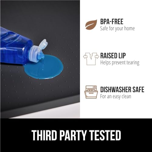 Gorilla Grip Waterproof Silicone Under Sink Mat for Kitchen and