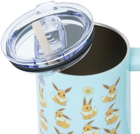 Silver Buffalo Pokémon Flower Cafe Eevee, Stainless Steel Tumbler