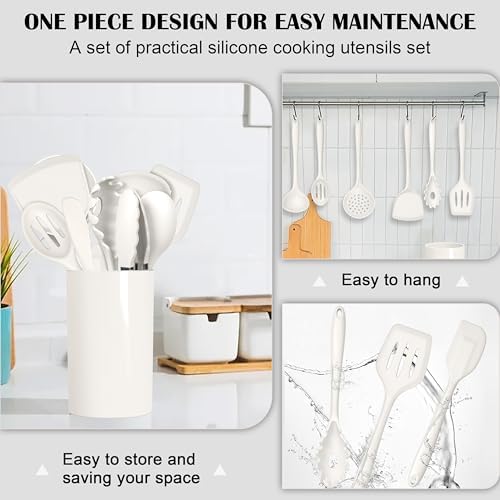 HaWare Kitchen Utensils, 14 PCS Silicone Cooking Utensils Set, Heat