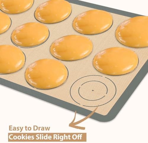 Silicone Baking Mat Set of 9, Silicone Mats for Baking, Baking Sheets