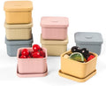 8 pcs 10 oz Silicone Snack Containers with Lids Silicone Food Storage