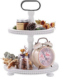 Urban Deco Wooden Decorative Tray Two Tiered Trays Decorations Round