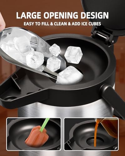 Esemoil Coffee Carafe for Keeping Hot, 102oz/3L Large Capacity Airpot