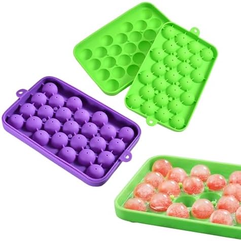 Ice Ball tray, Round Ice Trays, Pack of 2 Small Round Ice Trays