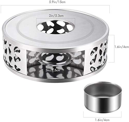 Teabloom Silhouette Tea Warmer - Brushed Stainless Steel Teapot Warmer