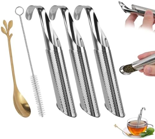 CEYAZYE 3PCS Stainless Steel Tea Infuser Set for Loose Leaf Tea