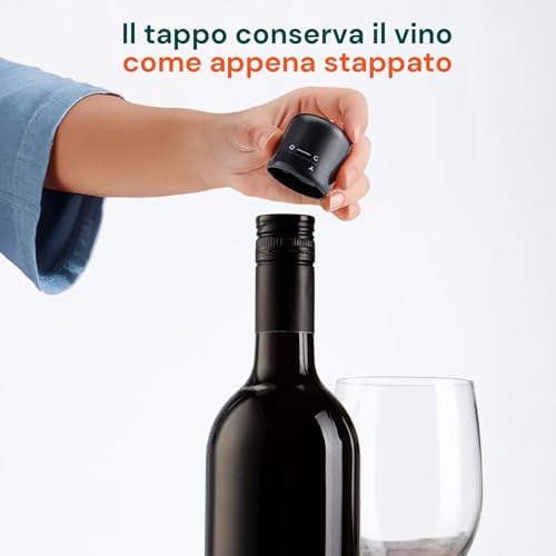 Vacuum Stopper for Wine Made of Robust ABS in a Set of 3 - Fresh