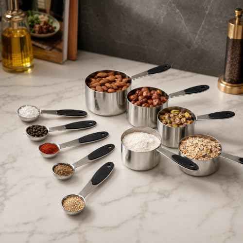 10-Piece Magnetic Measuring Cups and Spoons Set