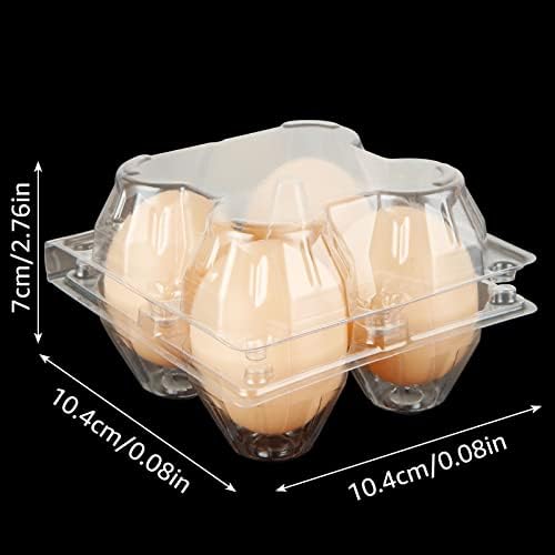 DAJAVE 100 Pack Plastic Egg Cartons