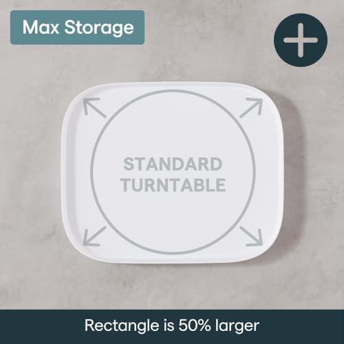 YouCopia MagicTrack Rectangle Turntable, Lazy Susan Max Cabinet Organizer