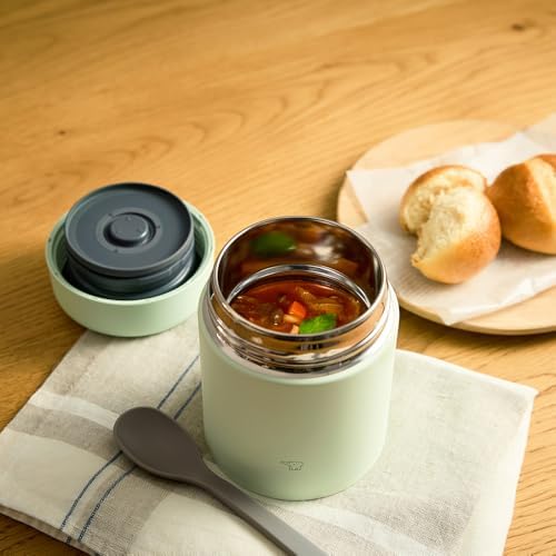 Zojirushi Stainless Steel Food Jar, 10-Ounce, Airy Green