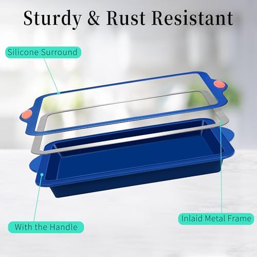 To encounter Silicone Baking Pans Set, 4 Pieces Nonstick Bakeware Set