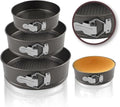 Springform Pan Set, 4" 7" 9" Nonstick Cheesecake Pan, Round Cake Pans