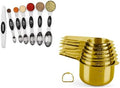 Magnetic Measuring Spoons Set Stainless Steel with Leveler, Stackable
