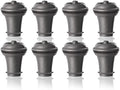 Vacu Vin Wine Saver Vacuum Stoppers - Set of 8 - Gray - Airtight Seal