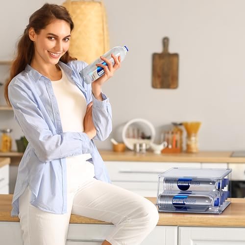 Sorbus Water Bottle Organizer for Refrigerator & Pantry, Stackable