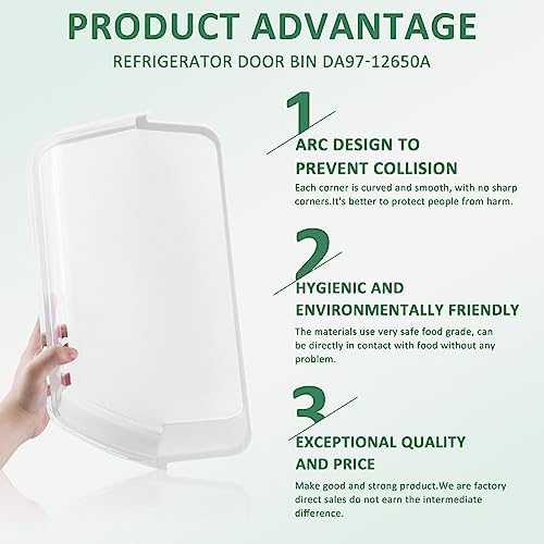DA97-12650A Refrigerator Right Door Bin Compatible for Samsung by