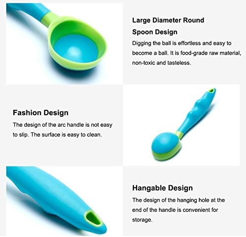 Ice Cream Scoop 6 PCS Nonstick Anti-Freeze Cute Scooper Set Dishwasher