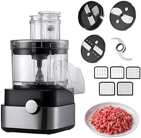 5-in-1 Food Processor, 600W, 4.5 Quart Capacity