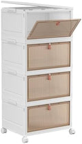YFXCVSL Plastic Storage Bins with Lid, 32QT