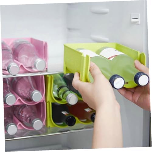 Ciieeo Green PP Soda Can Holder Organizer for Fridge Bottle Storage