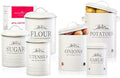 noonberry Bundle of 6 Kitchen Canisters for Countertop - for Flour