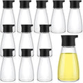 Yinder 12 Pcs Soy Sauce Dispenser Bottles, Glass Bottles with Lid