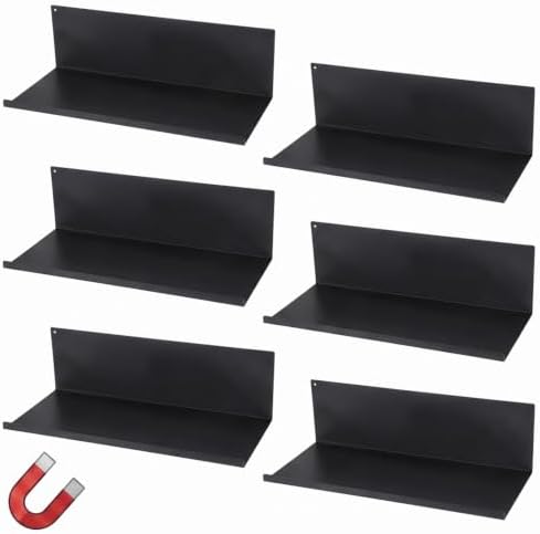6 Pack Metal Magnetic Spice Rack for Refrigerator