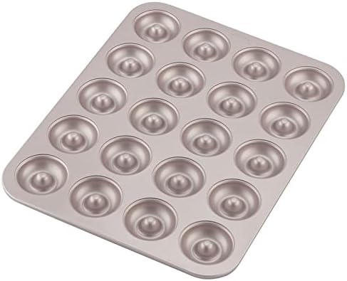CHEFMADE Donut Mold Cake Pan, 20-Cavity Non-Stick Ring Doughnut