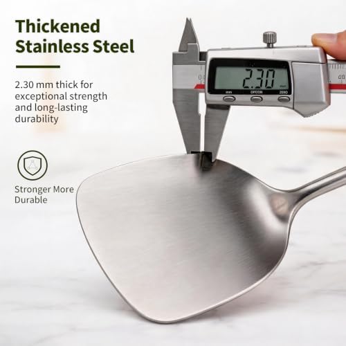 5 Pcs Cooking Utensils Set,18/8 Metal Stainless Steel Kitchen Utensils