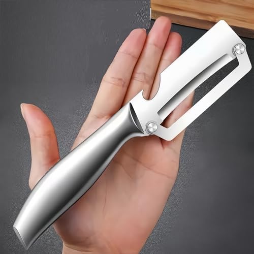 All Stainless Steel Vegetable Peeler, Heavy-Duty Multifunctional
