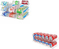 Can Organizer for Pantry Stackable AND Rolling Soda Can Dispenser for