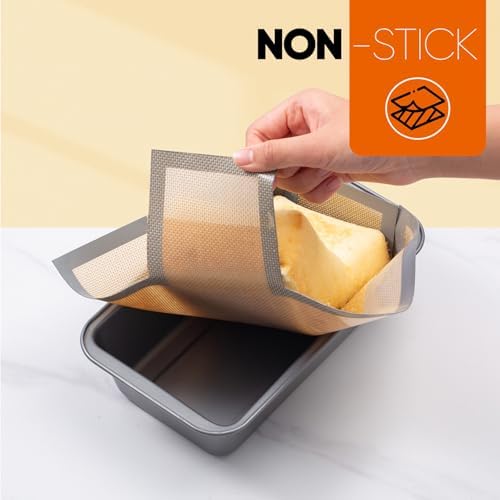 Silicone Bread Loaf Pan Liners, 2 pack Nonstick and Reusable Bread pan